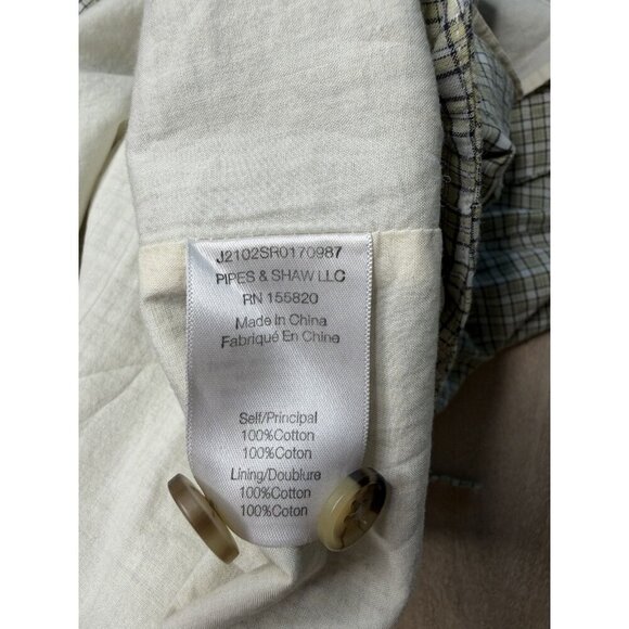 Veronica Beard Women Alyse Plaid Check Long Sleeve Cotton Shirt Dress Small - Picture 9 of 9